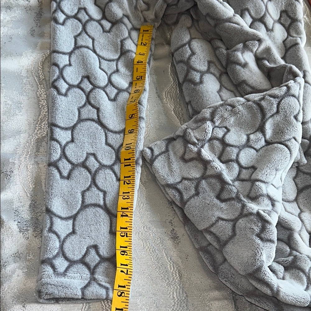 Disney Gray Hooded Robe with Mickey Pattern - Picture 10 of 12